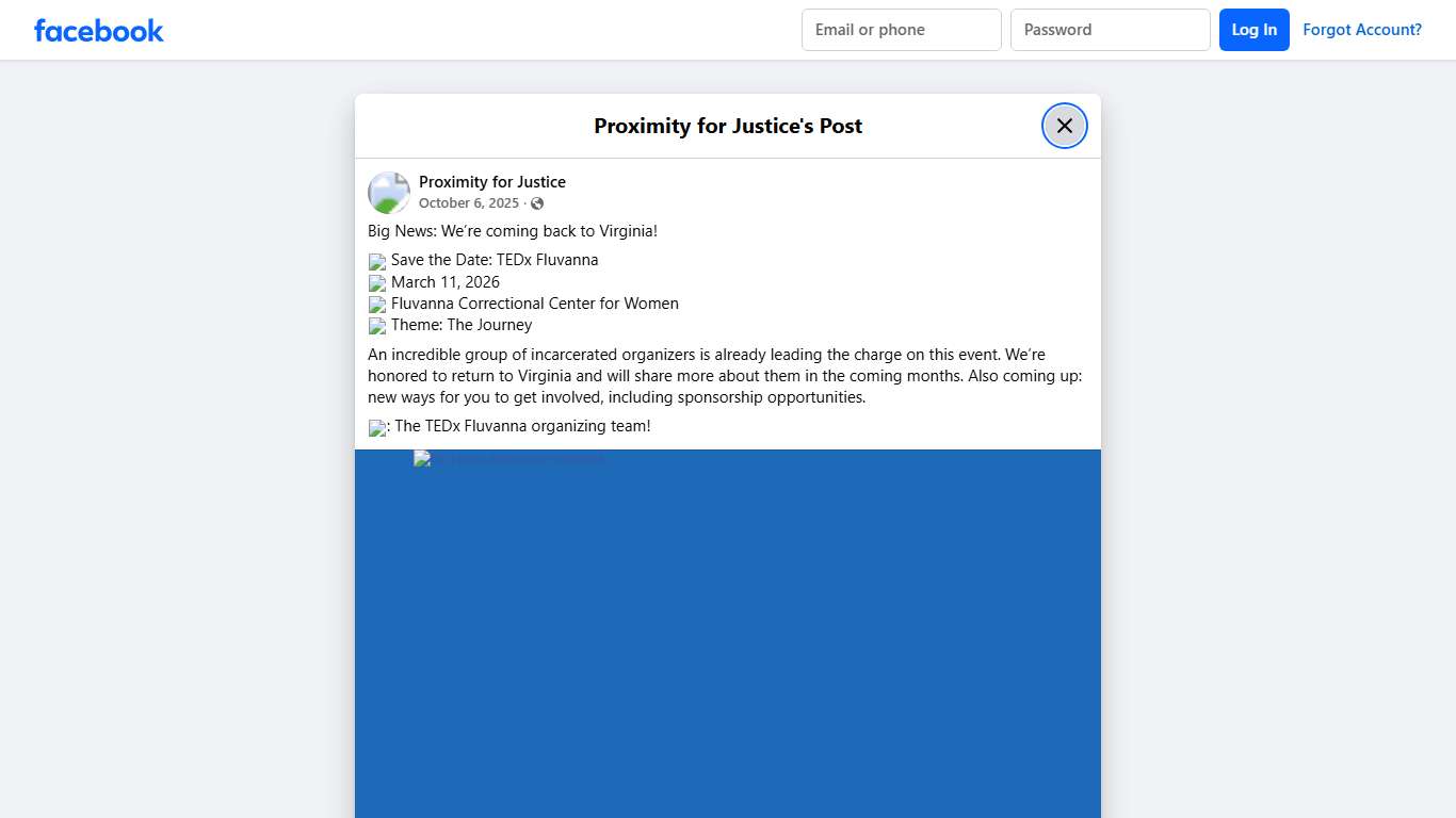 Big News: We’re coming back to... - Proximity for Justice | Facebook